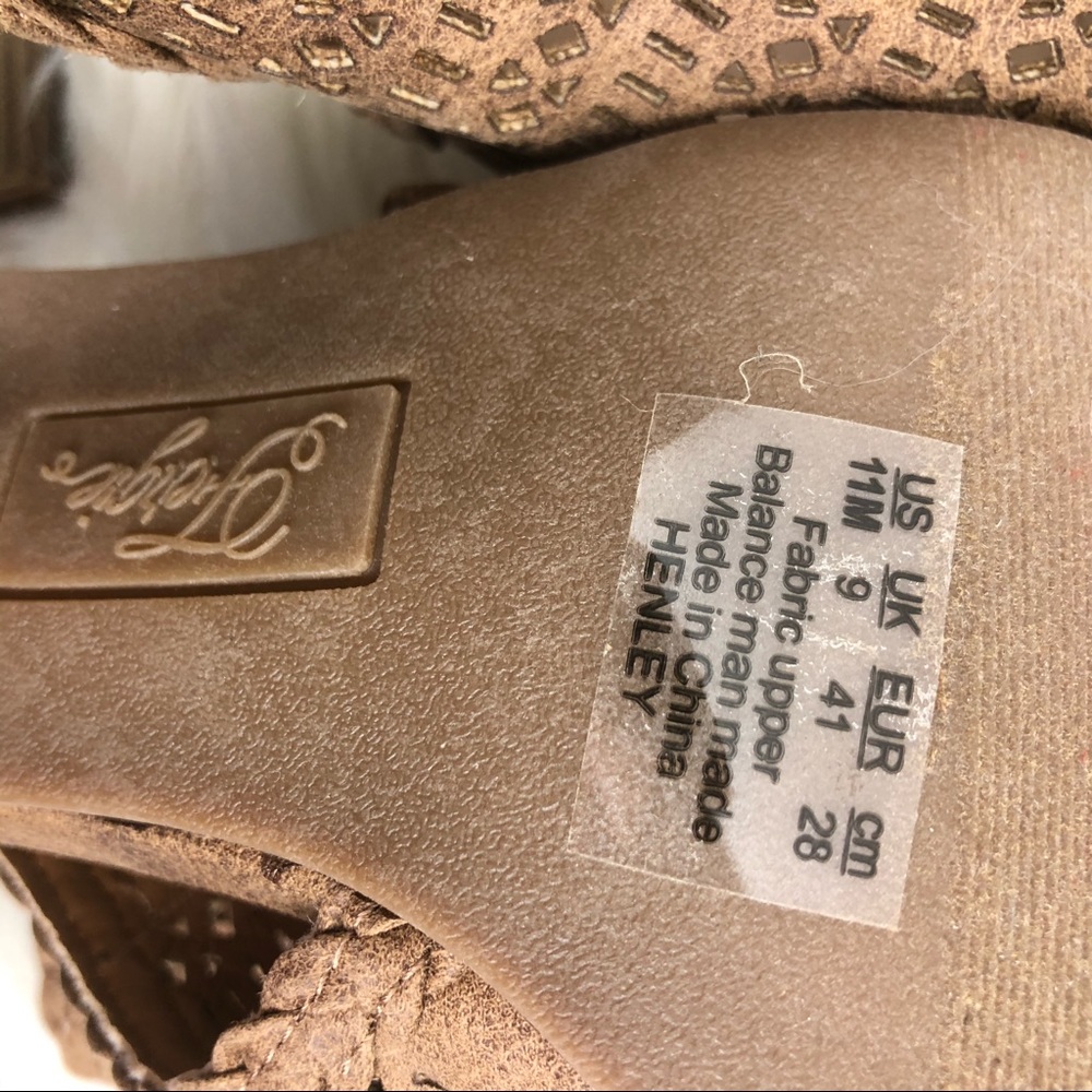 Women’s Fergie Henley Tan Heel Wedge Heels 10 & 11 - Picture 8 of 10